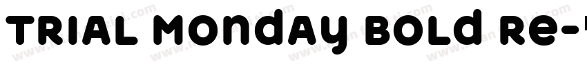 TRIAL Monday Bold Re字体转换